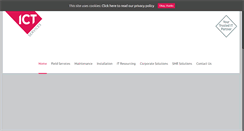 Desktop Screenshot of ictservices.ie